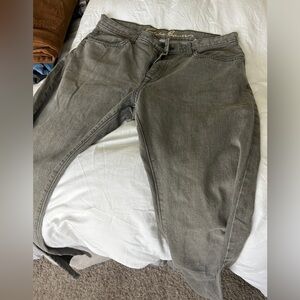 Like new, grey jeans, slim fit. 34x36